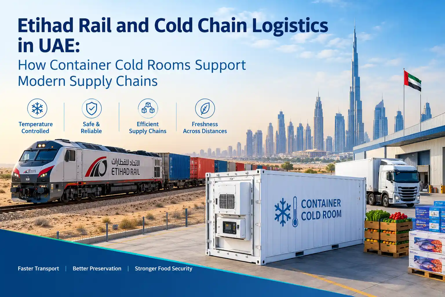 Container cold room in UAE for temperature-controlled storage